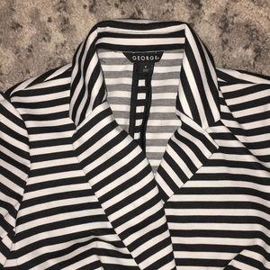 George Jackets & Coats - Black and White striped blazer George Jackets & Coats - Black and White striped blazer